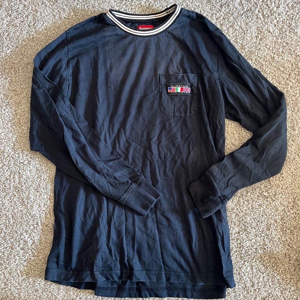 Supreme Flag Pocket Long Sleeve